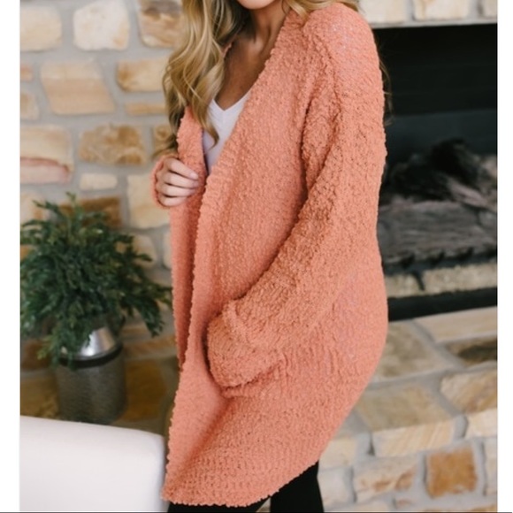CHUNKY knit popcorn CARDIGAN - Picture 6 of 6